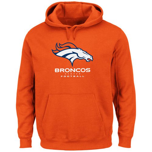 Denver Broncos Orange Critical Victory Pullover Hoodie Denver Broncos Orange Critical Victory Pullover Hoodie